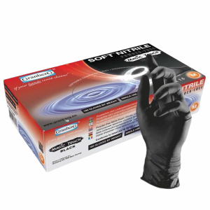 Granbergs soft nitril, Engångshandske, svarta, 100-p