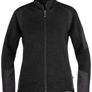 Cardigan, Svart med svarta detaljer, Dam, stl XL