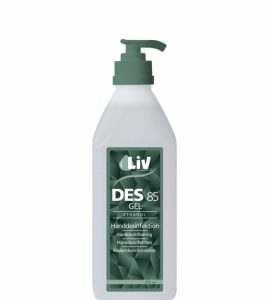 LIV DES Handdesinfektion, Gel 85%, 600 ml