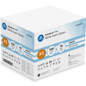 Engångshandskar nitril vit, 1000-p, stl XL